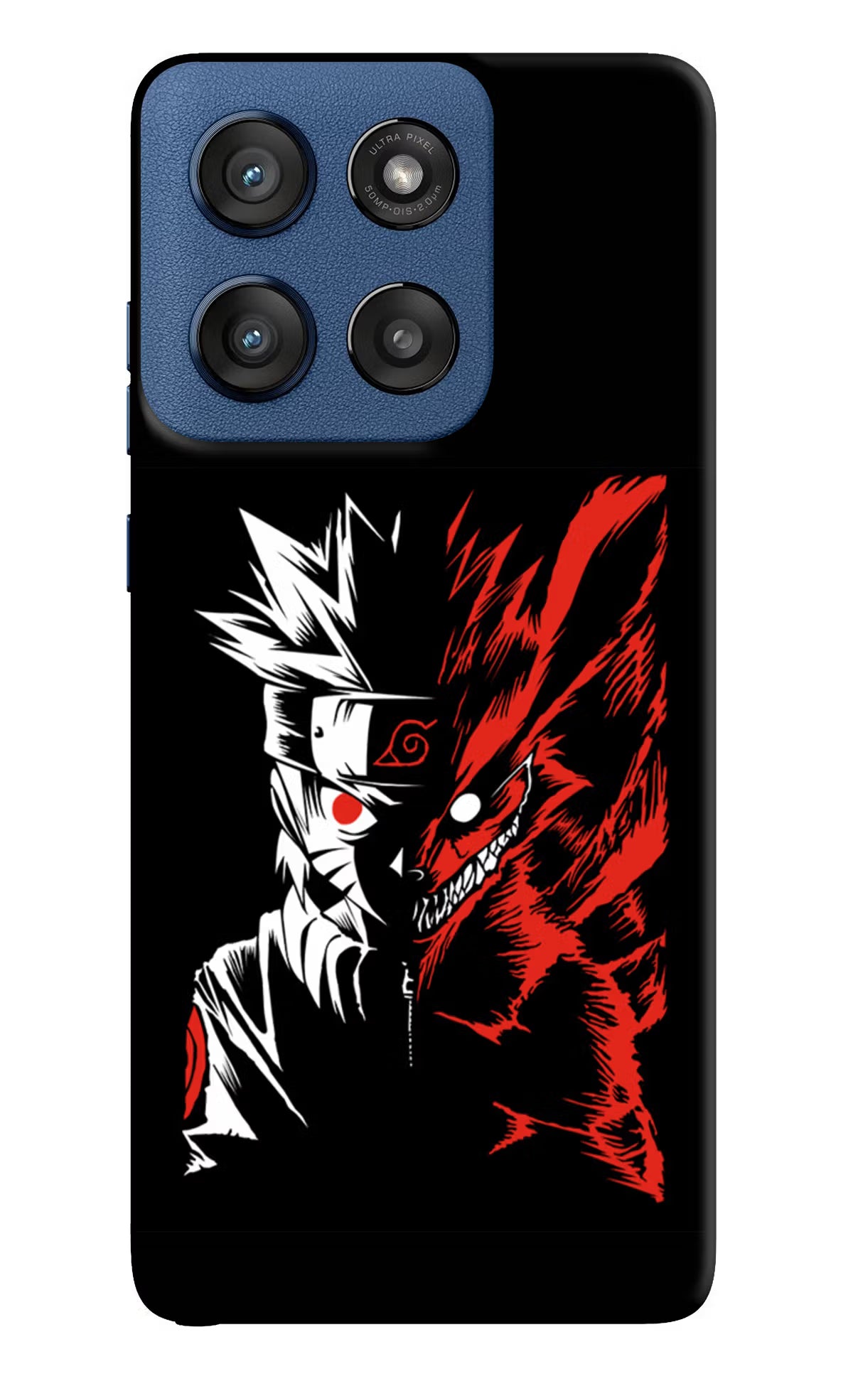 Naruto Two Face Moto Edge 60 Stylus Hard Case Back Cover by Casekaro