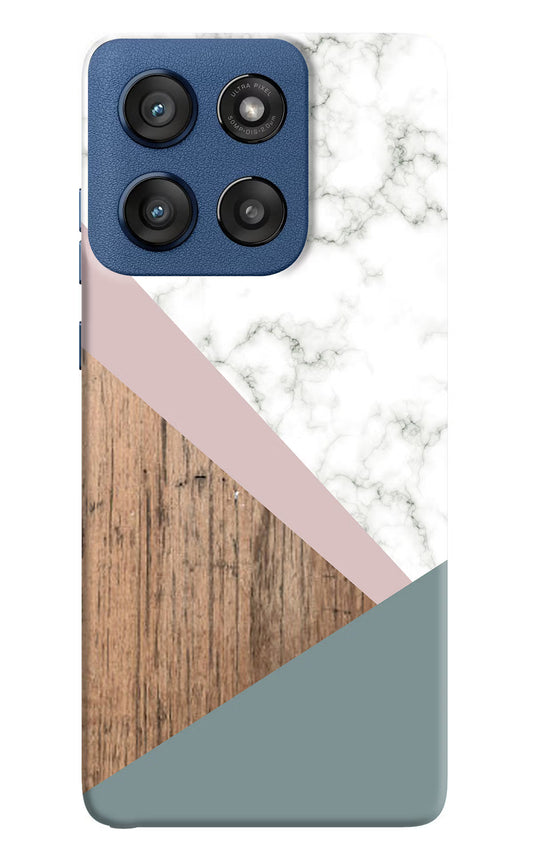 Marble wood Abstract Moto Edge 60 Stylus Hard Case Back Cover by Casekaro