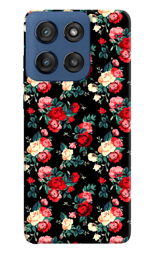 Rose Pattern Moto Edge 60 Stylus Hard Case Back Cover by Casekaro
