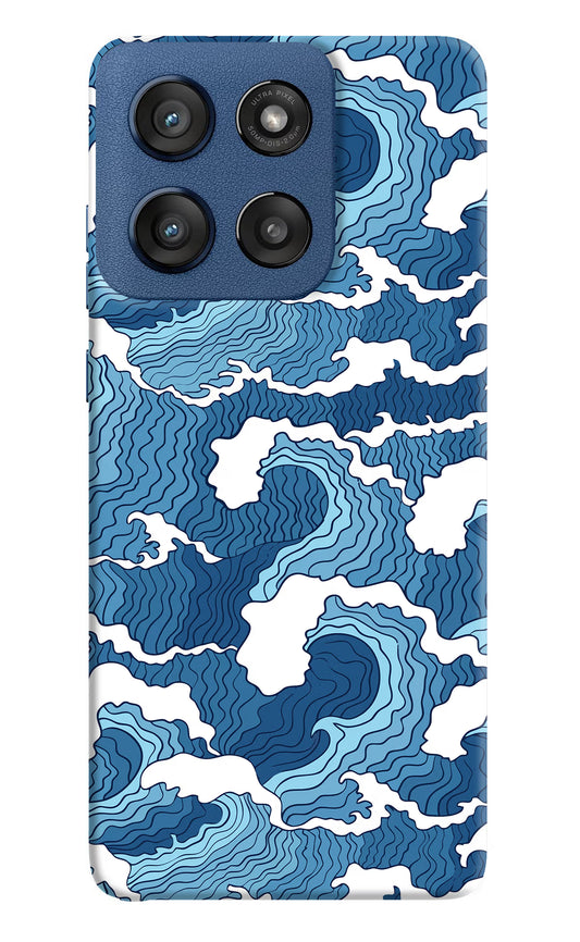 Blue Waves Moto Edge 60 Stylus Hard Case Back Cover by Casekaro