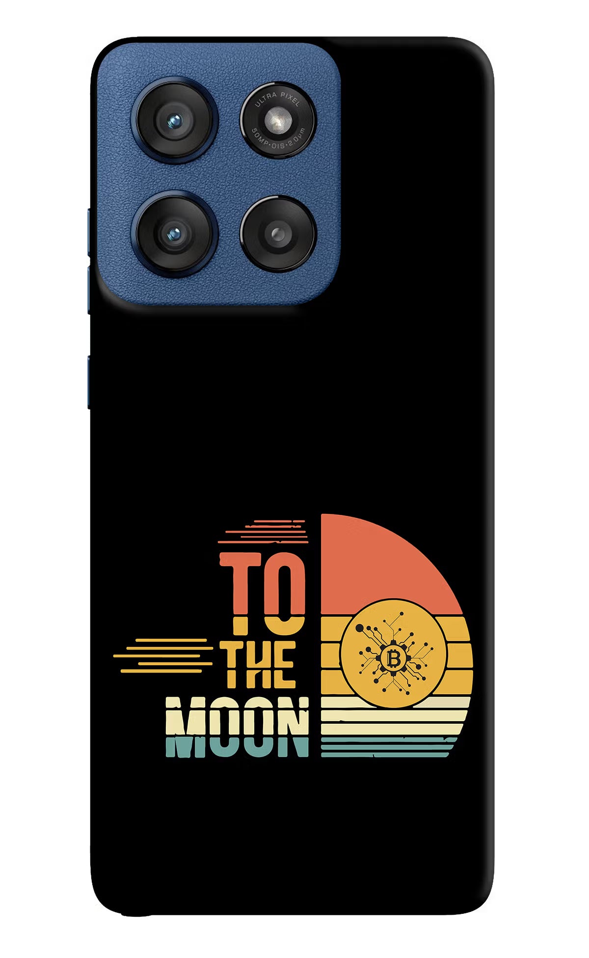 To the Moon Moto Edge 60 Stylus Hard Case Back Cover by Casekaro