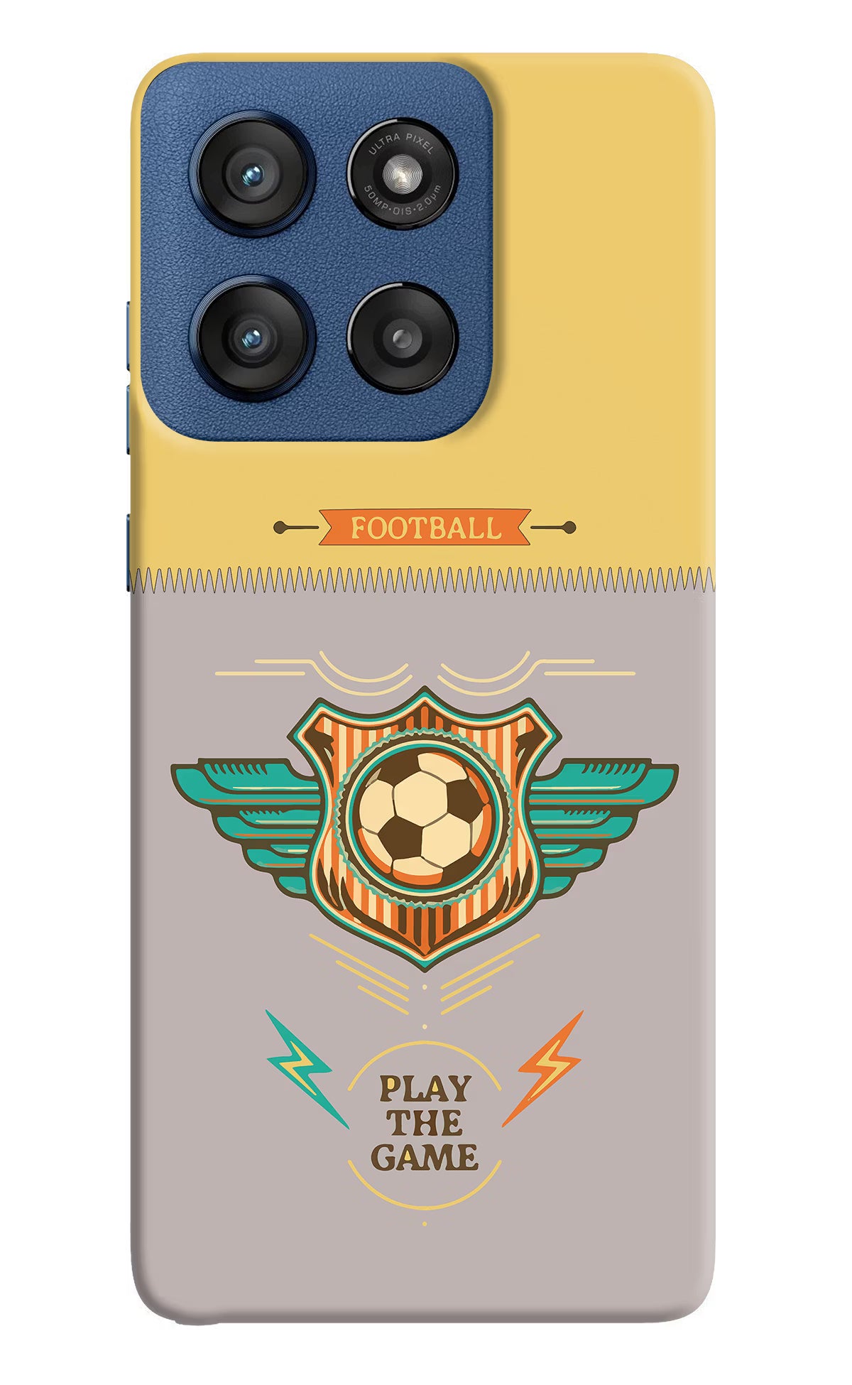 Football Moto Edge 60 Stylus Hard Case Back Cover by Casekaro