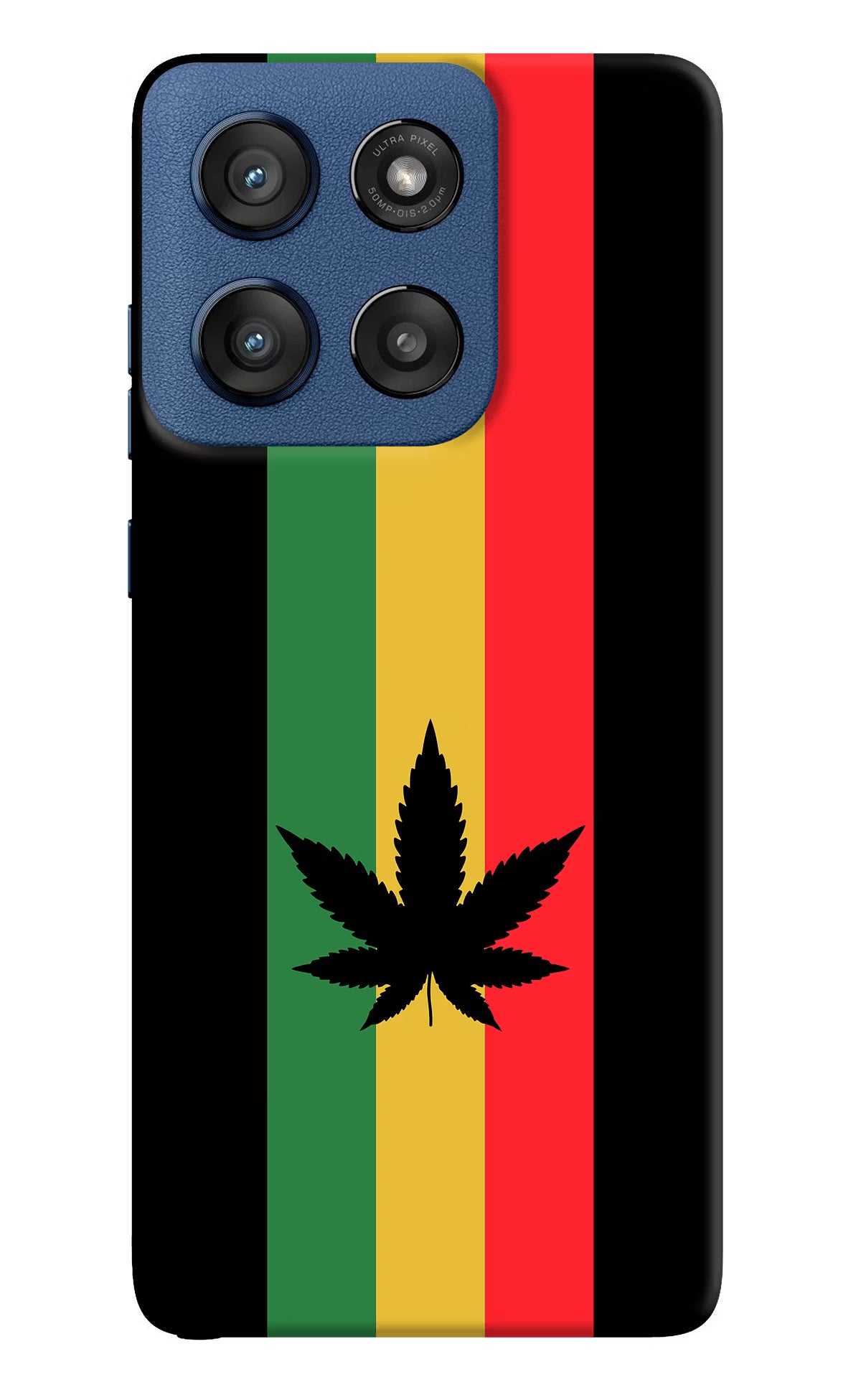 Weed Flag Moto Edge 60 Stylus Hard Case Back Cover by Casekaro