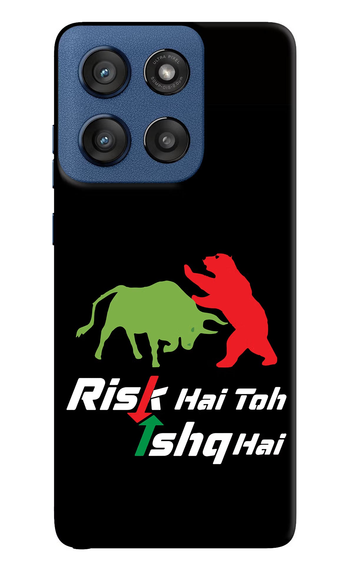 Risk Hai Toh Ishq Hai Moto Edge 60 Stylus Hard Case Back Cover by Casekaro