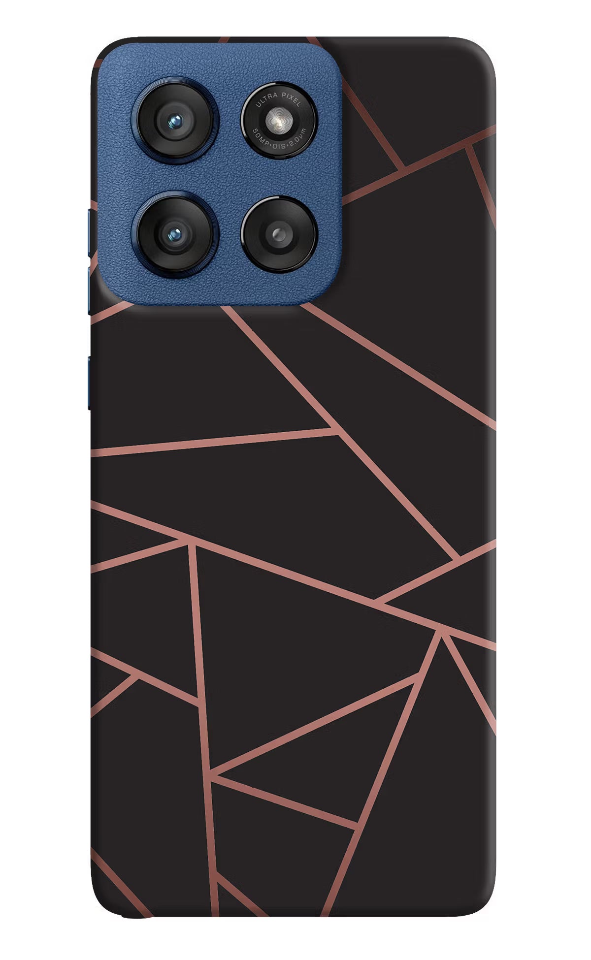 Geometric Pattern Moto Edge 60 Stylus Hard Case Back Cover by Casekaro