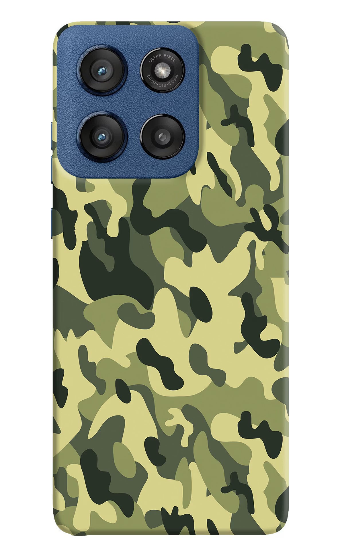 Camouflage Moto Edge 60 Stylus Hard Case Back Cover by Casekaro