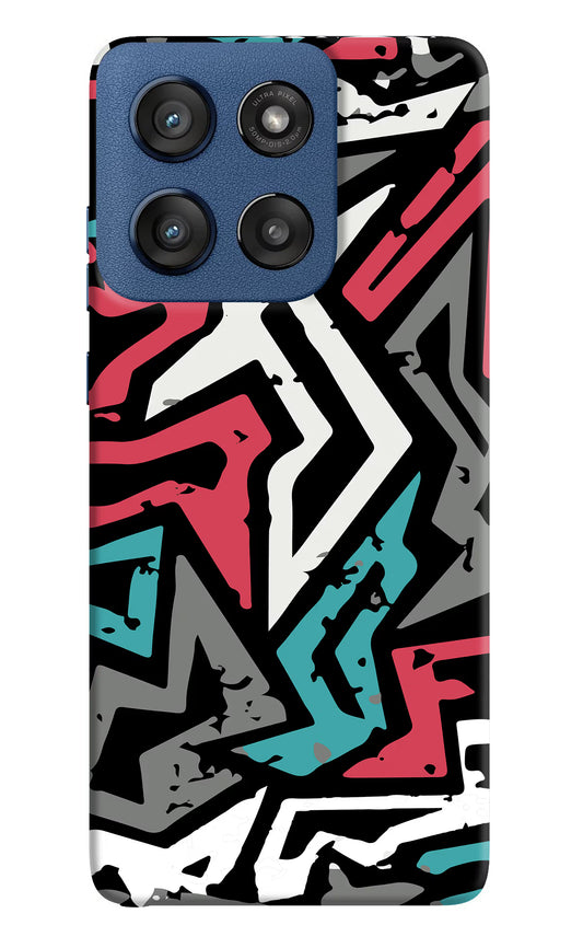 Geometric Graffiti Moto Edge 60 Stylus Hard Case Back Cover by Casekaro