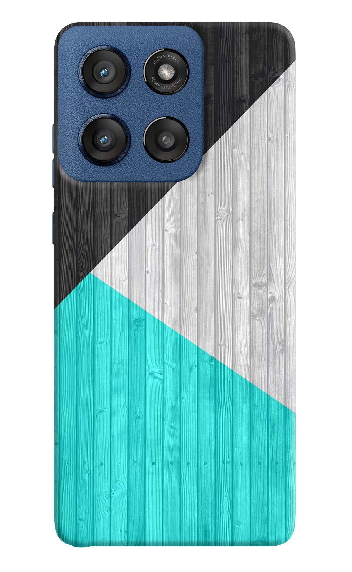 Wooden Abstract Moto Edge 60 Stylus Hard Case Back Cover by Casekaro