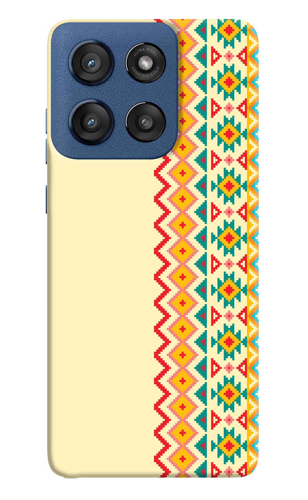 Ethnic Seamless Moto Edge 60 Stylus Hard Case Back Cover by Casekaro