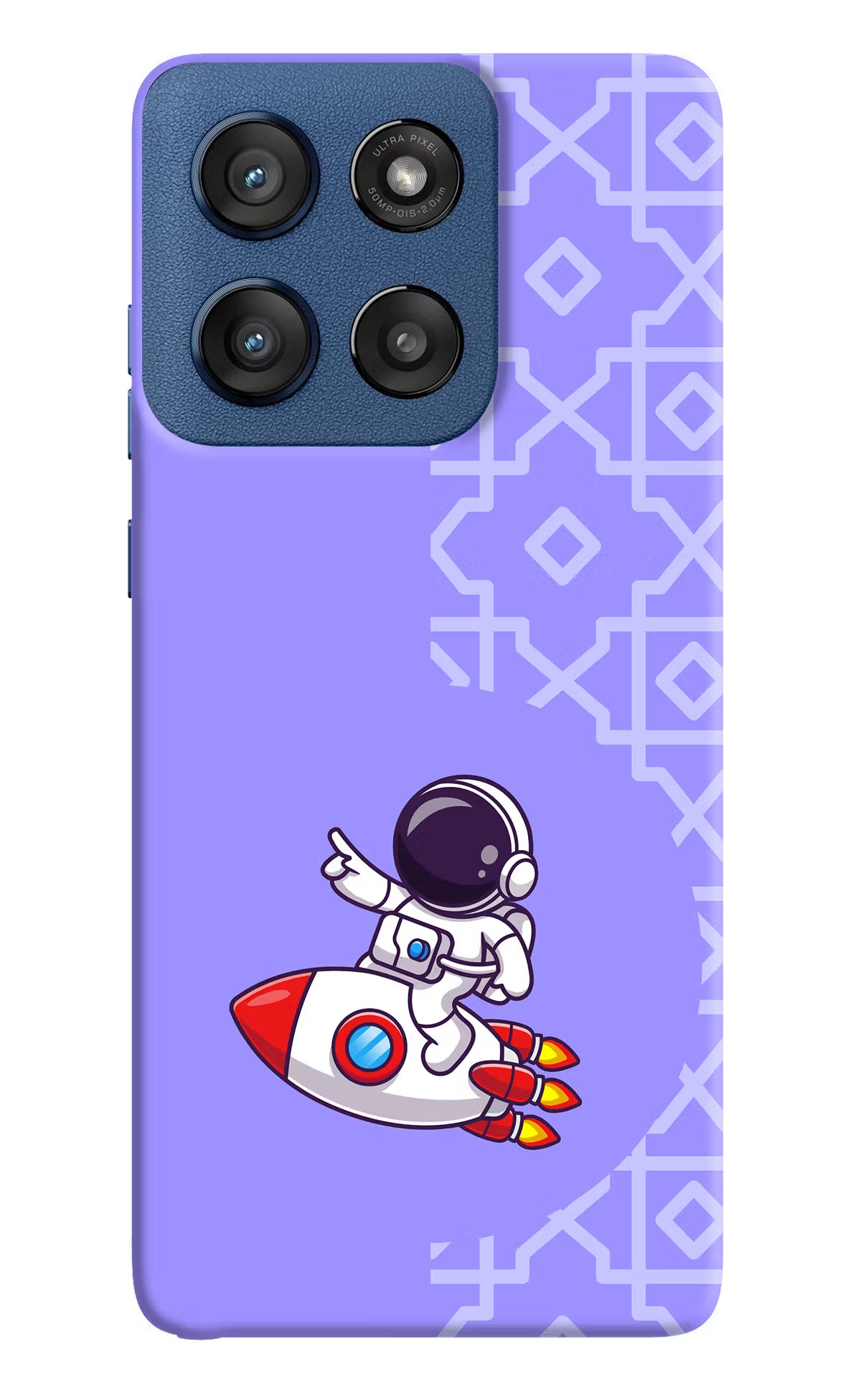 Cute Astronaut Moto Edge 60 Stylus Hard Case Back Cover by Casekaro