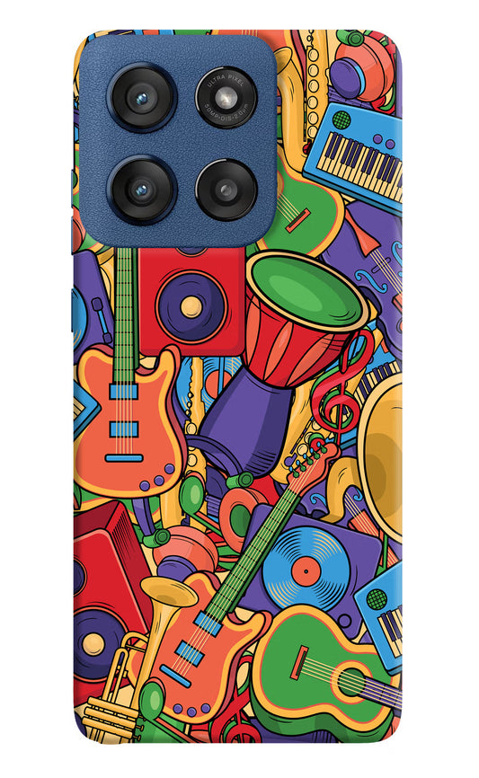 Music Instrument Doodle Moto Edge 60 Stylus Hard Case Back Cover by Casekaro