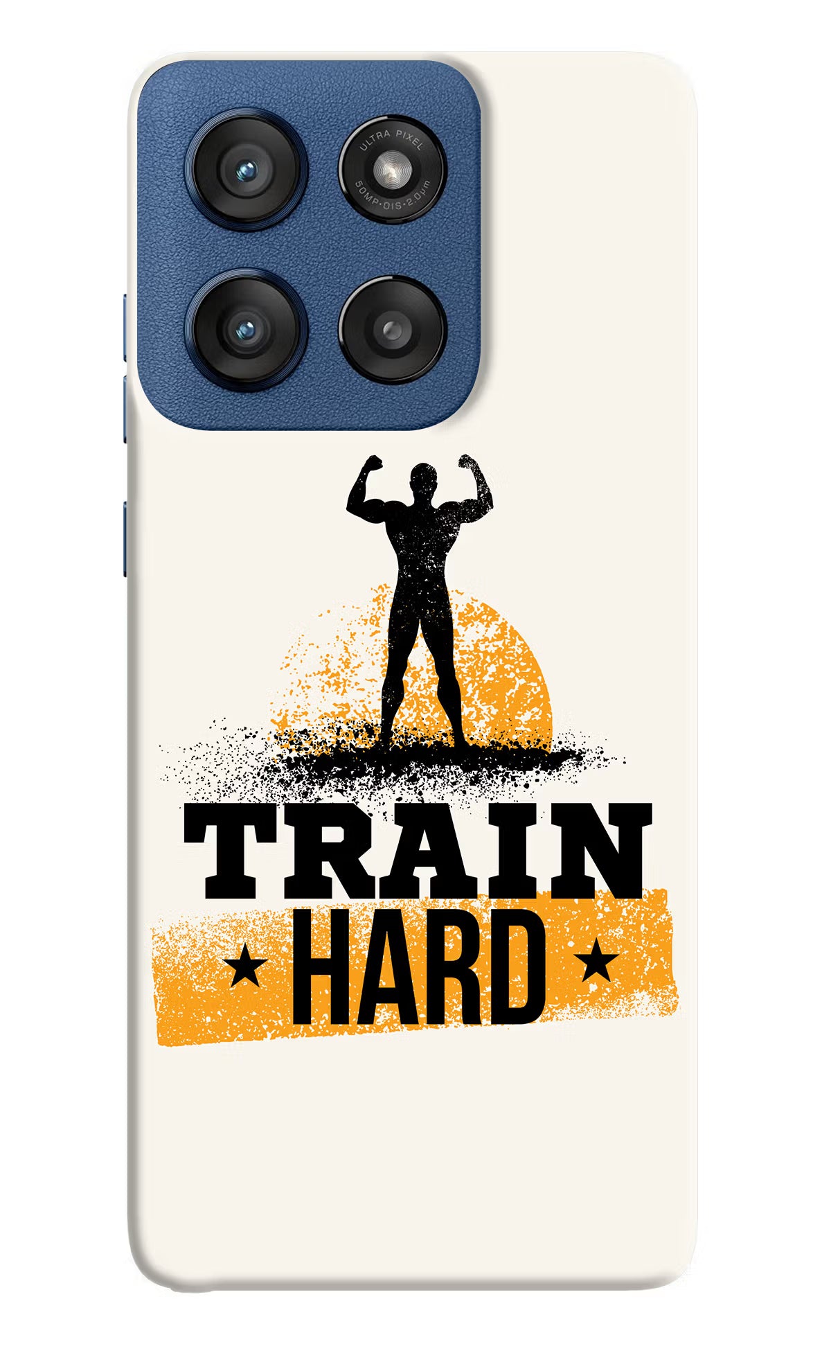 Train Hard Moto Edge 60 Stylus Hard Case Back Cover by Casekaro