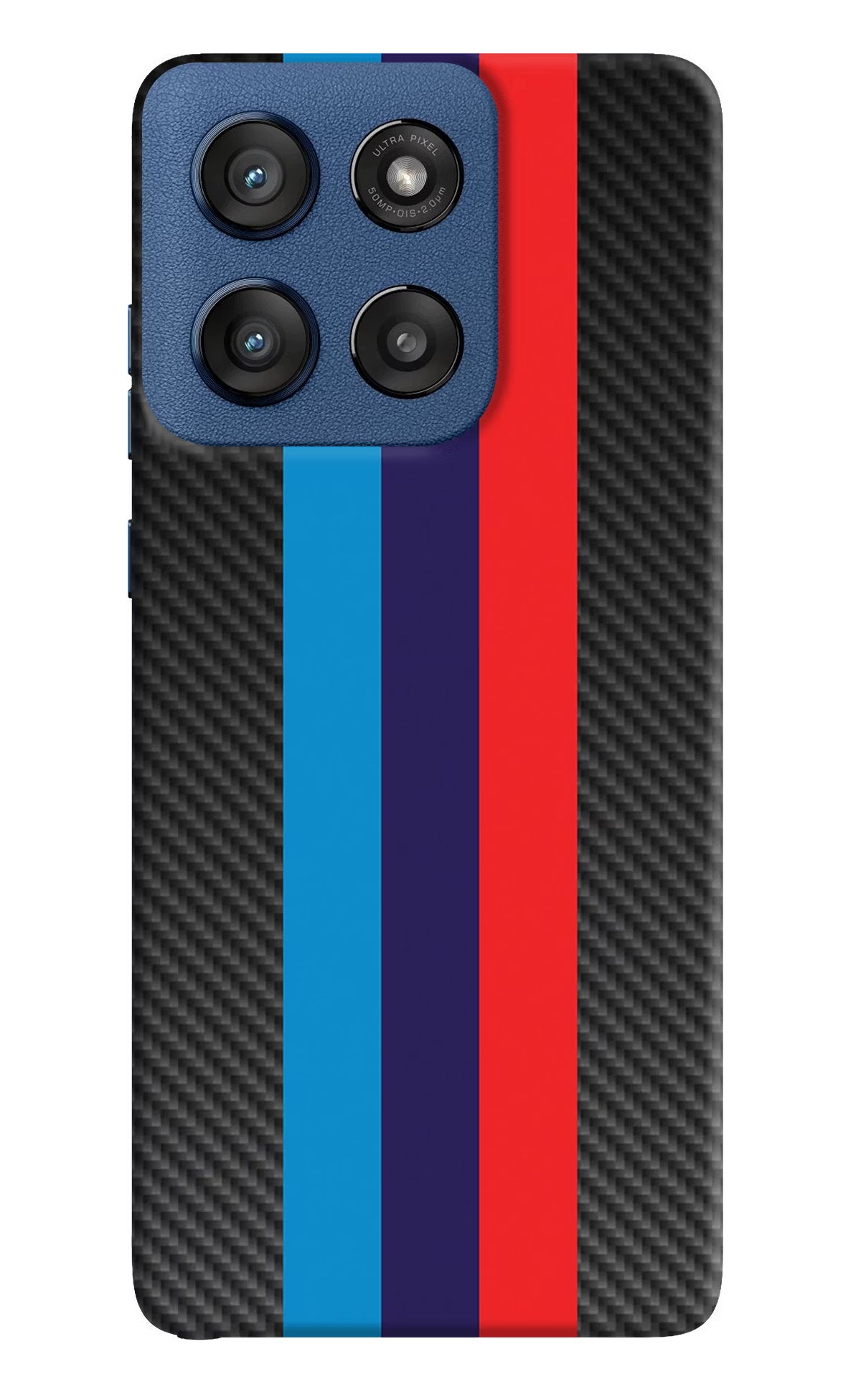 BMW Stripes Pattern Moto Edge 60 Stylus Hard Case Back Cover by Casekaro