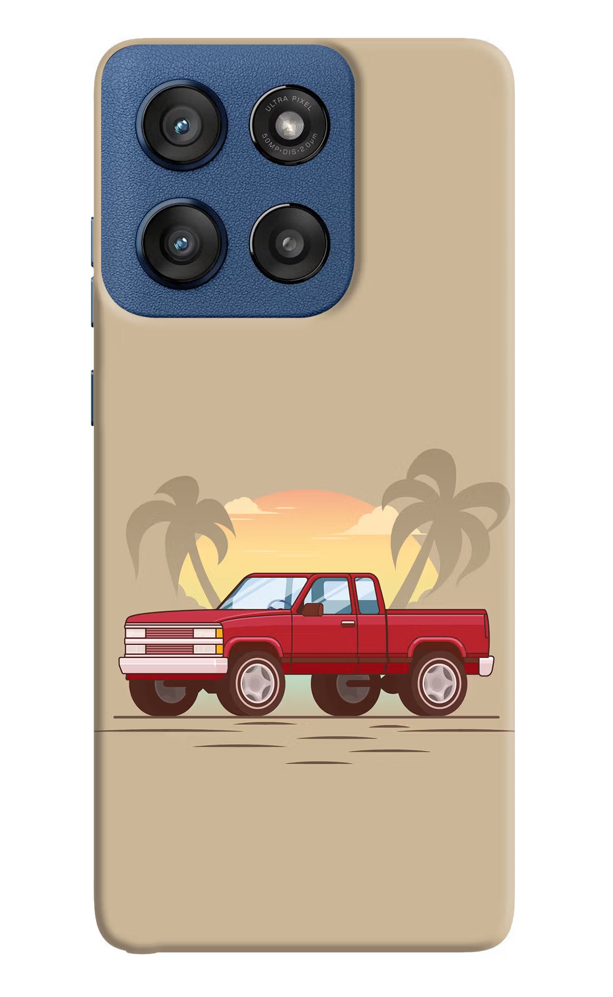 Desert Classic Drive Moto Edge 60 Stylus Hard Case Back Cover by Casekaro