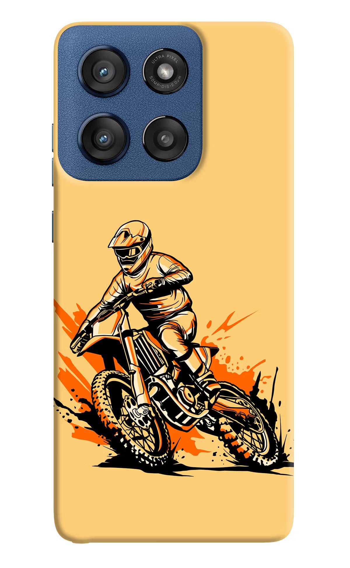Off-Road Fury Moto Edge 60 Stylus Hard Case Back Cover by Casekaro