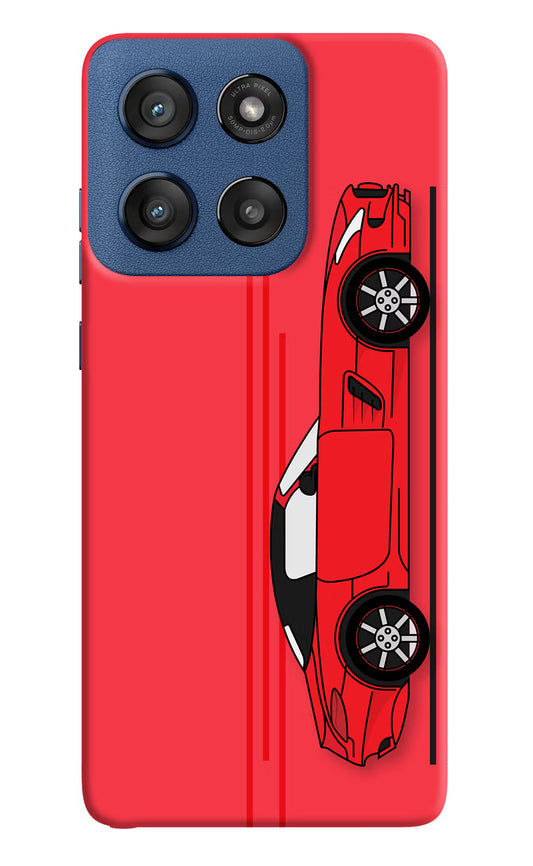 Red Velocity Moto Edge 60 Stylus Hard Case Back Cover by Casekaro