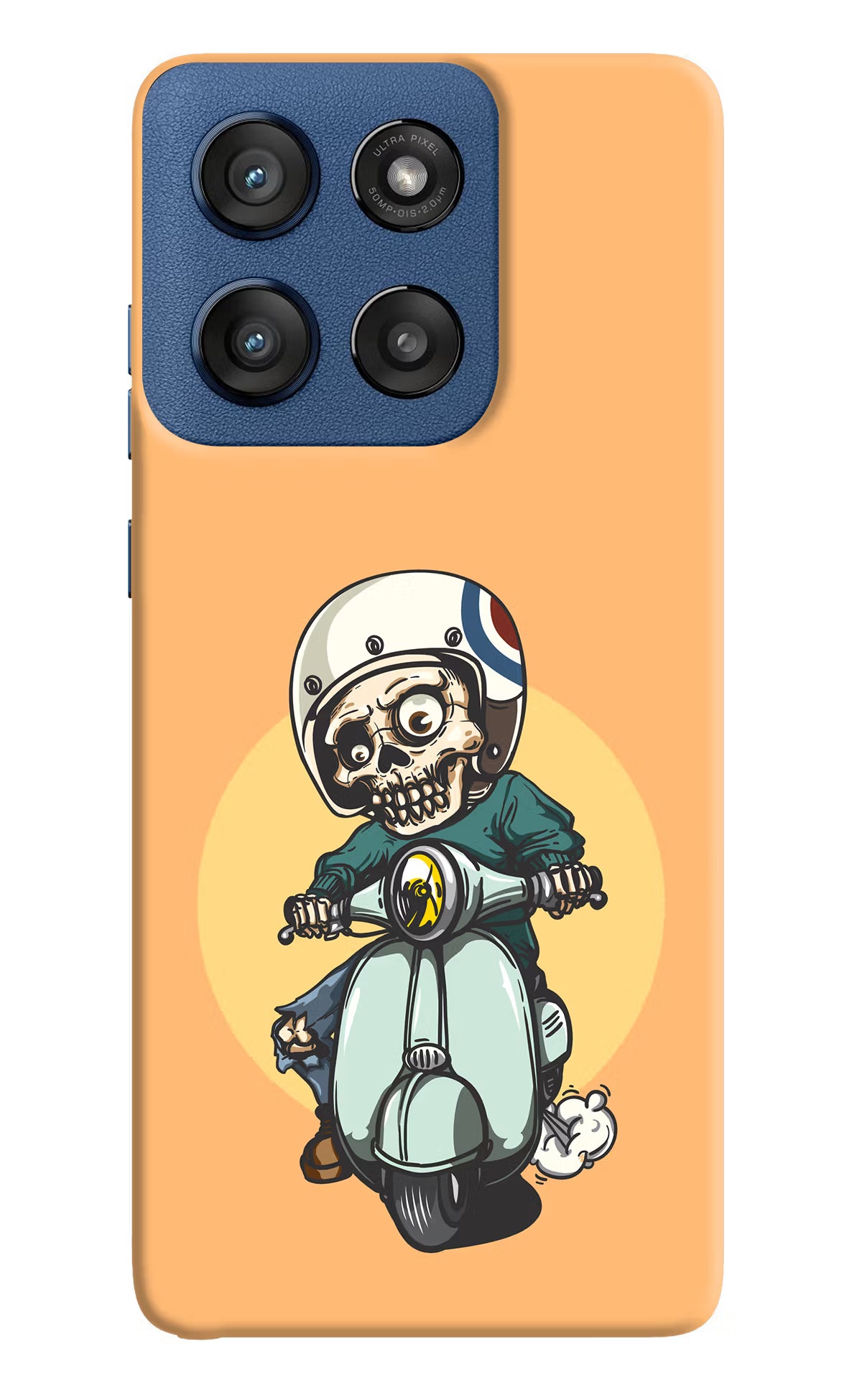 Undead Biker Moto Edge 60 Stylus Hard Case Back Cover by Casekaro