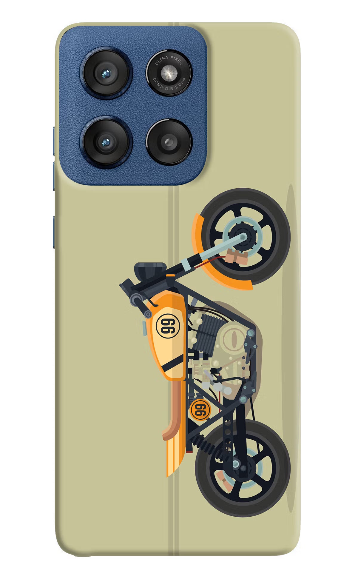 Vertical Speedster Moto Edge 60 Stylus Hard Case Back Cover by Casekaro