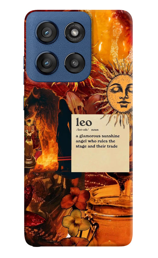 Leo Zodiac Moto Edge 60 Stylus Hard Case Back Cover by Casekaro