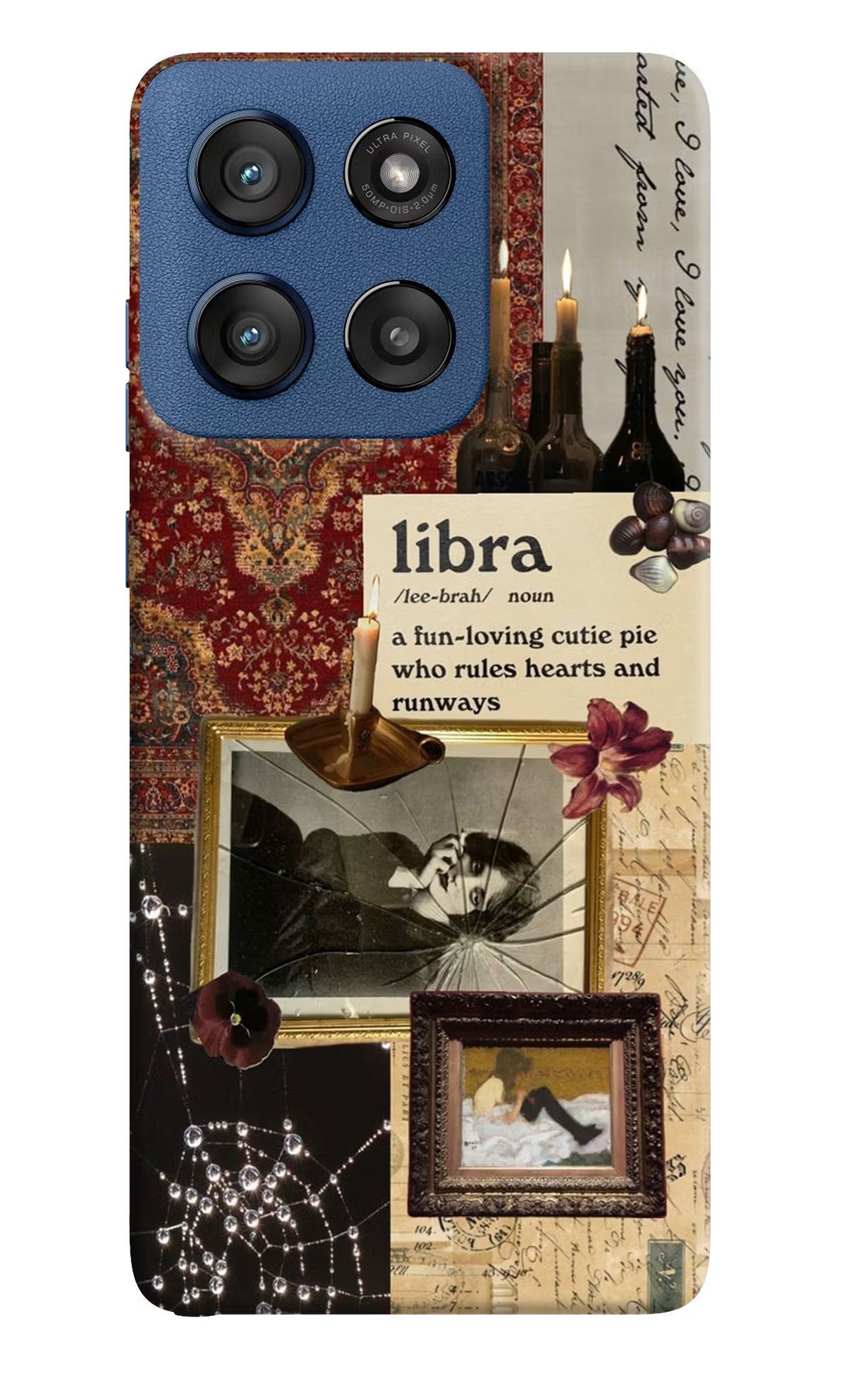Libra Zodiac Moto Edge 60 Stylus Hard Case Back Cover by Casekaro