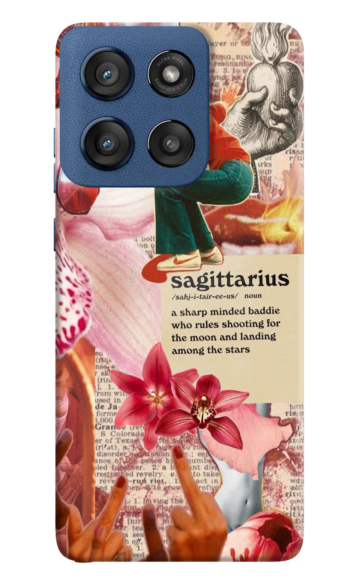 Sagittarius Zodiac Moto Edge 60 Stylus Hard Case Back Cover by Casekaro