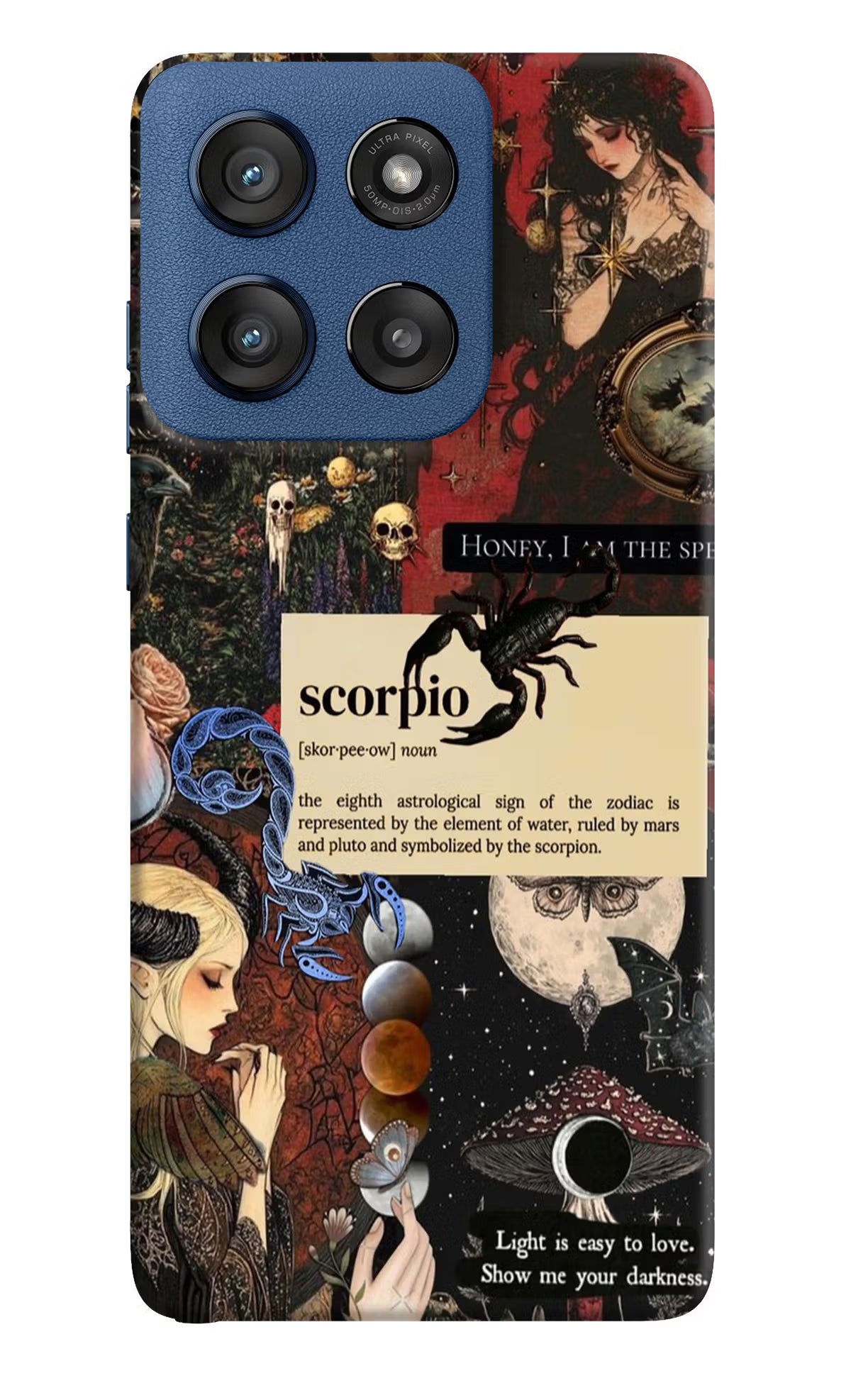 Scorpio Zodiac Moto Edge 60 Stylus Hard Case Back Cover by Casekaro