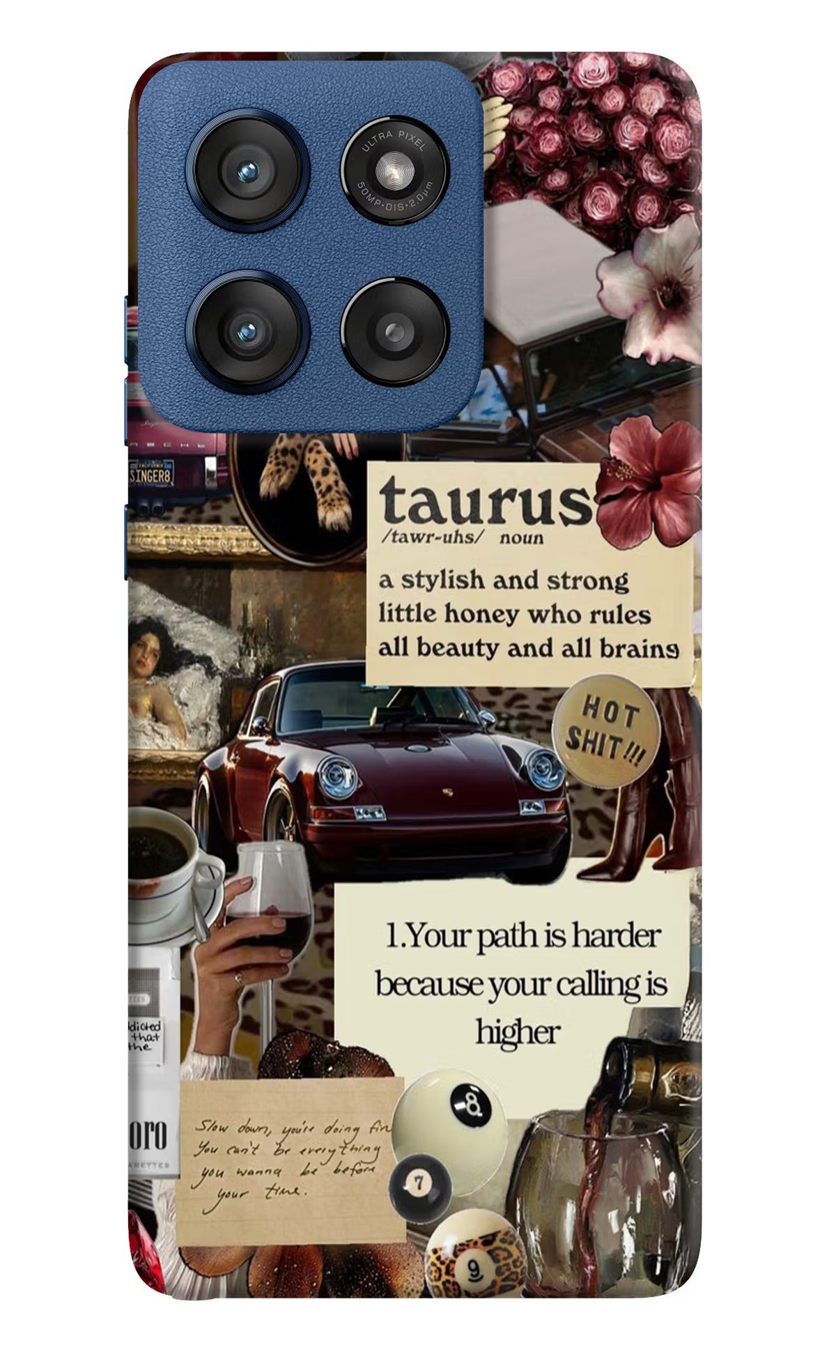 Taurus Zodiac Moto Edge 60 Stylus Hard Case Back Cover by Casekaro
