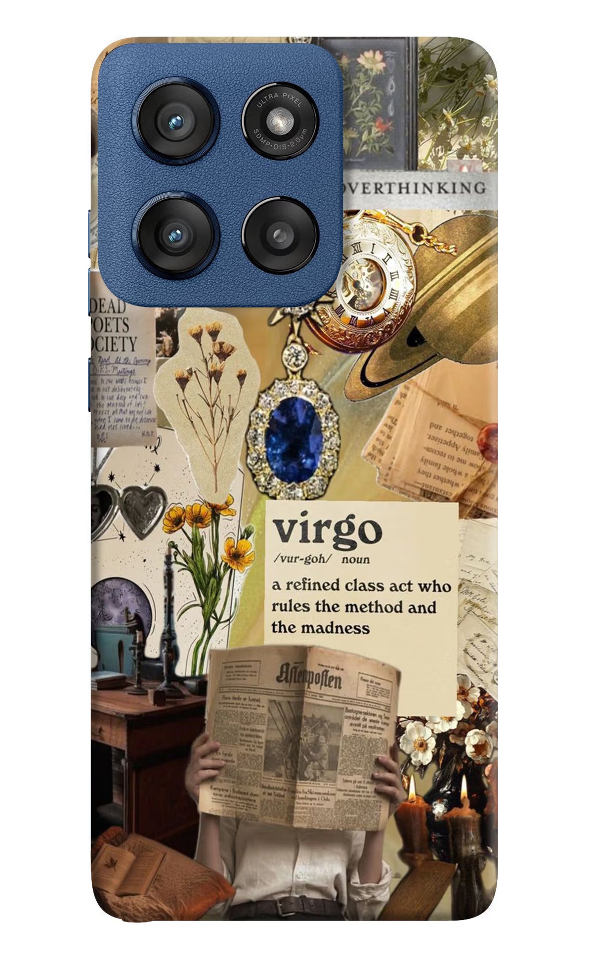 Virgo Zodiac Moto Edge 60 Stylus Hard Case Back Cover by Casekaro