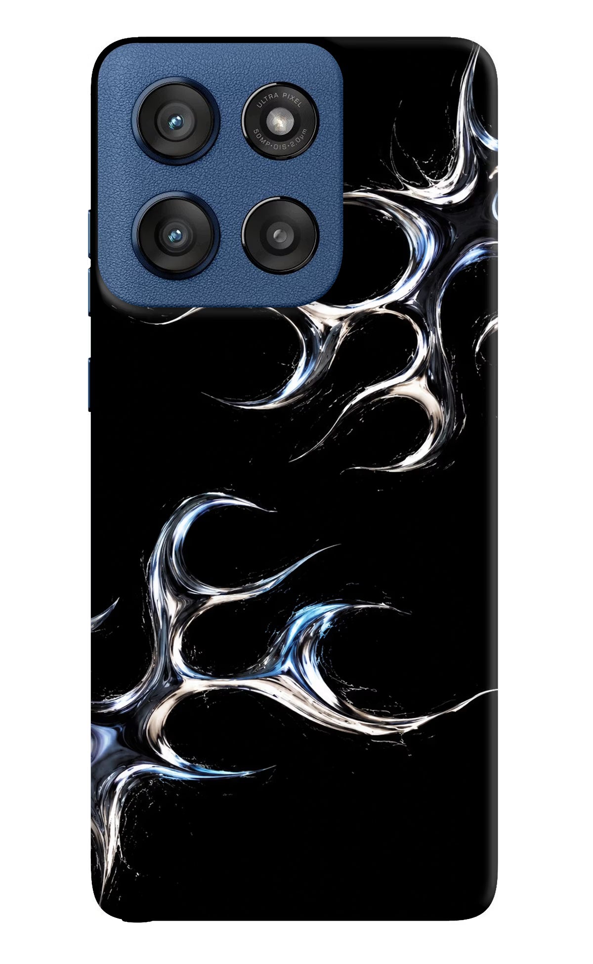 Chrome Tribal Moto Edge 60 Stylus Hard Case Back Cover by Casekaro