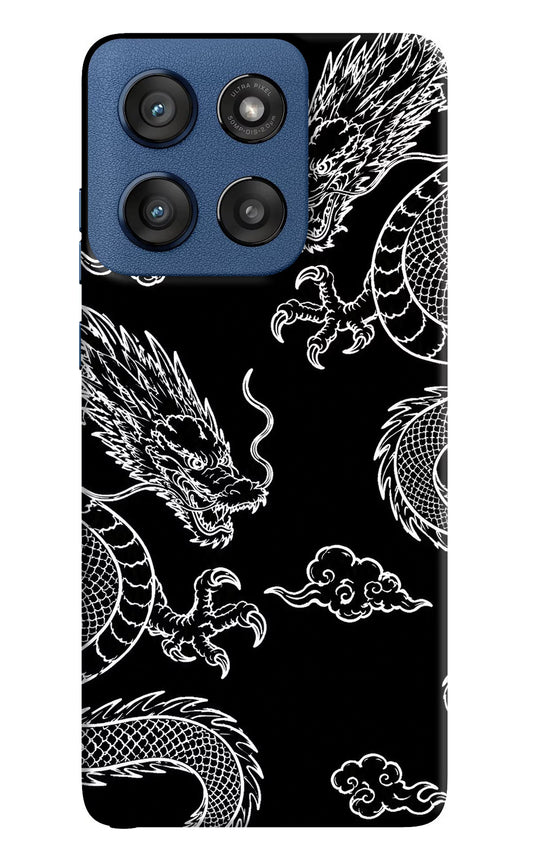 Twin Dragons Moto Edge 60 Stylus Hard Case Back Cover by Casekaro