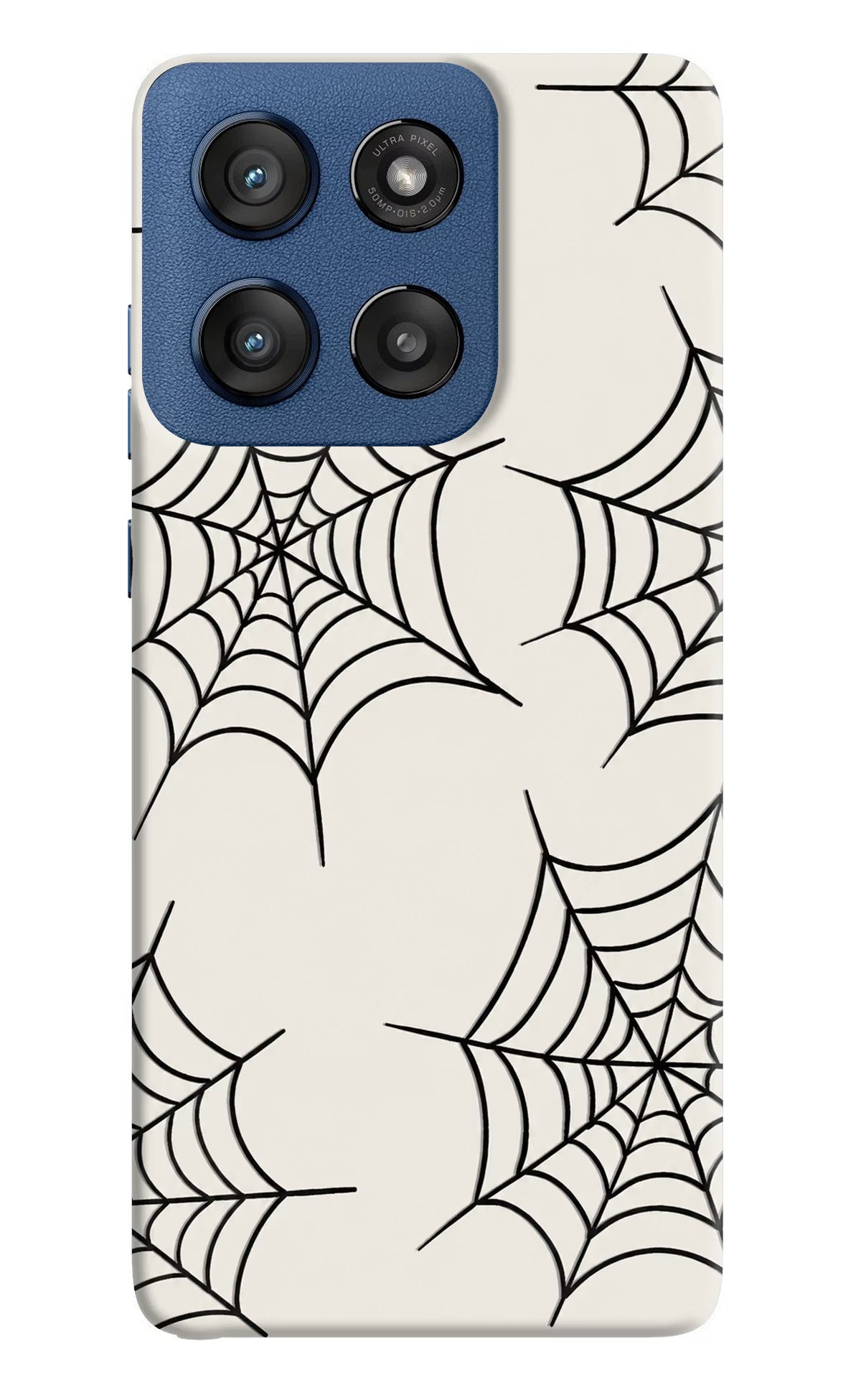 Spider Web Moto Edge 60 Stylus Hard Case Back Cover by Casekaro
