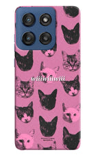 Pink Cats Moto Edge 60 Stylus Hard Case Back Cover by Casekaro