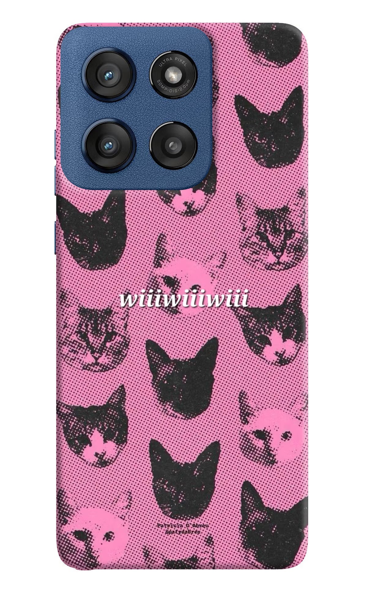 Pink Cats Moto Edge 60 Stylus Back Cover