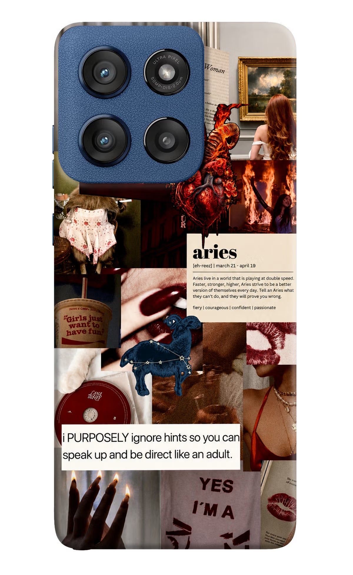 Zodiac Aries Moto Edge 60 Stylus Back Cover