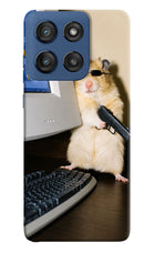 Hacker Hamster Moto Edge 60 Stylus Hard Case Back Cover by Casekaro