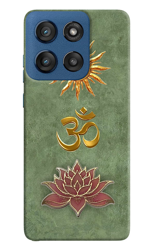 Om & Lotus Moto Edge 60 Stylus Hard Case Back Cover by Casekaro