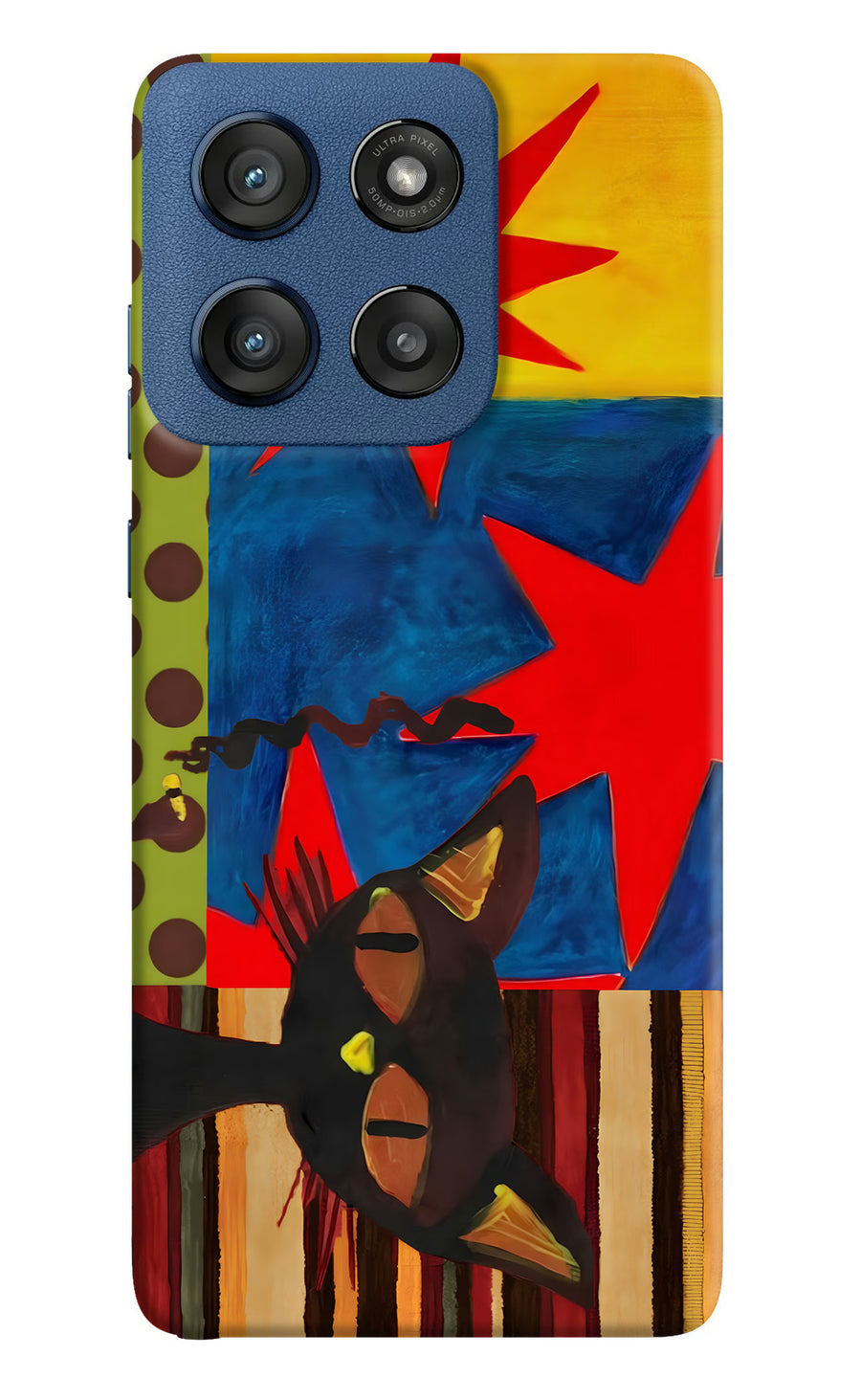 Pop Cat Moto Edge 60 Stylus Back Cover, Hard case