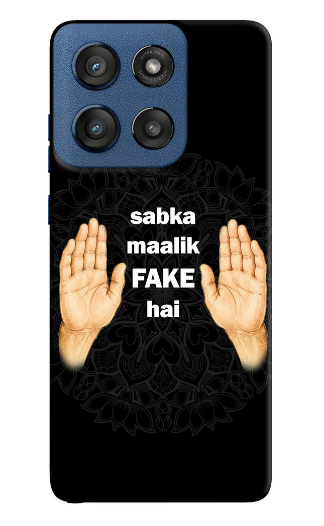 Sabka Malik Fake Moto Edge 60 Stylus Hard Case Back Cover by Casekaro