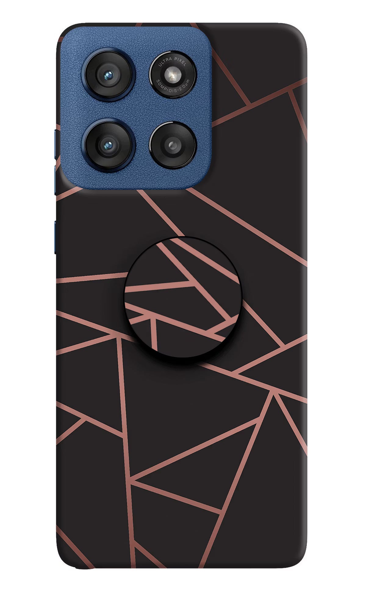 Geometric Pattern Moto Edge 60 Stylus Pop Case by Casekaro