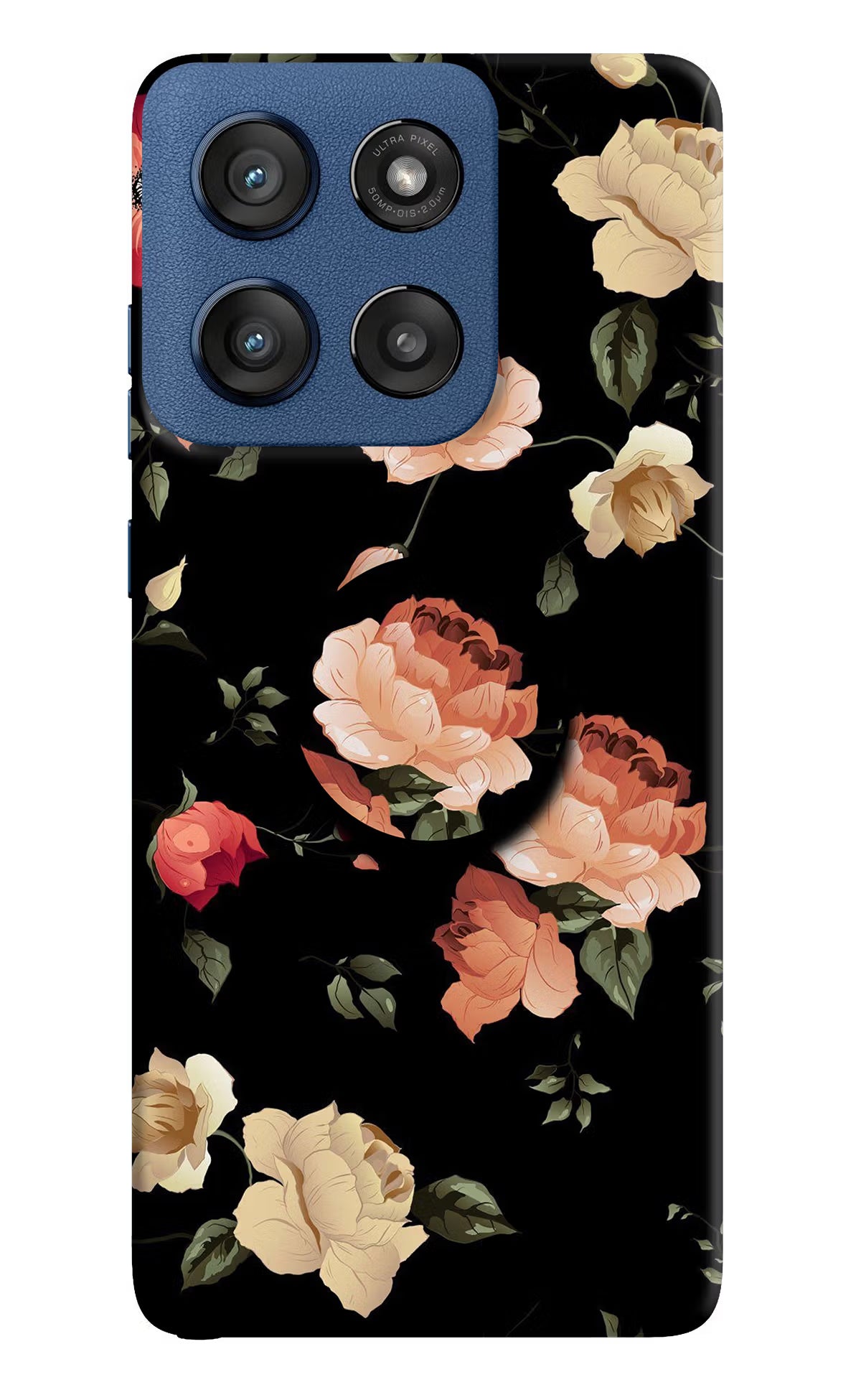 Flowers Moto Edge 60 Stylus Pop Case by Casekaro