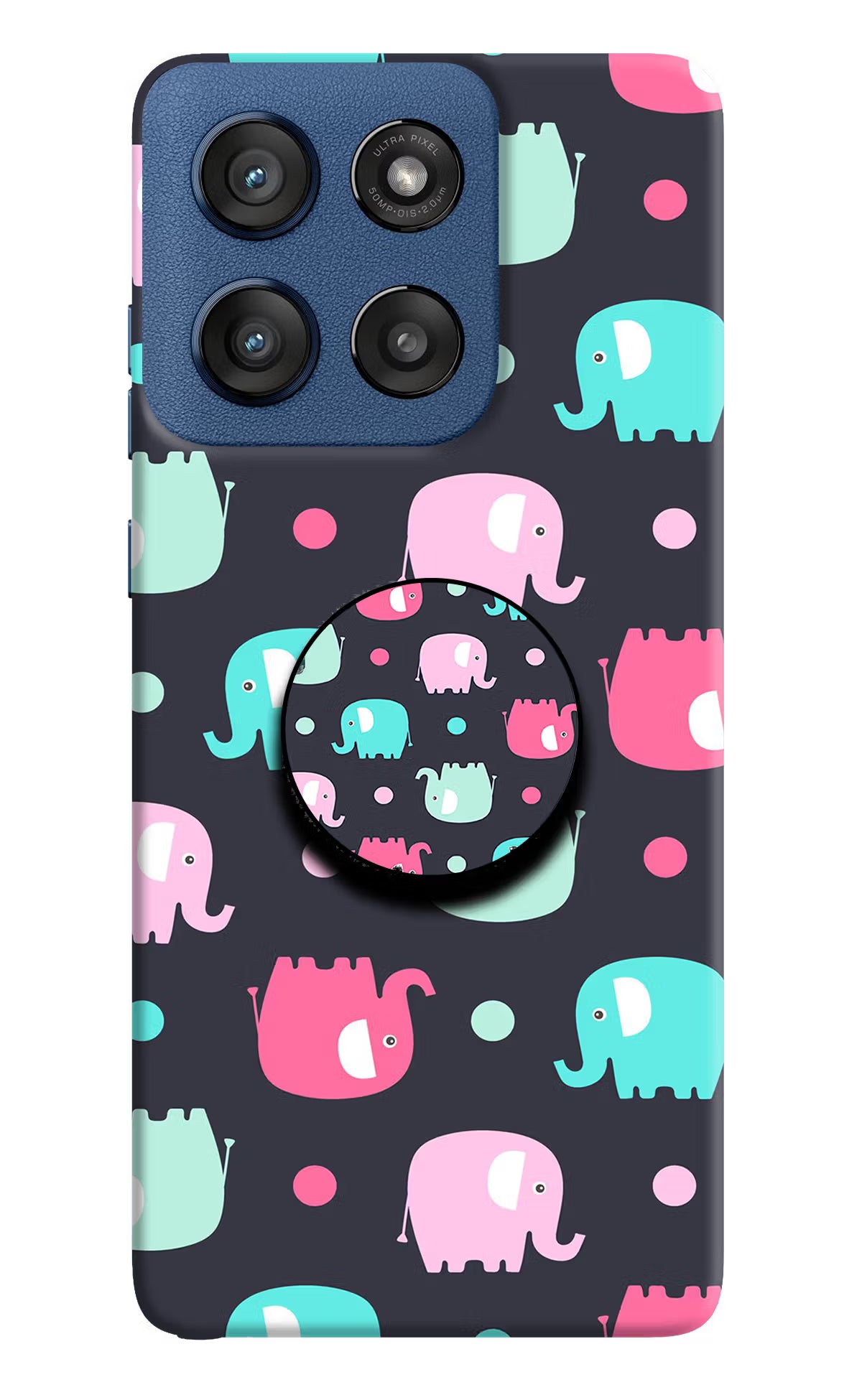 Baby Elephants Moto Edge 60 Stylus Pop Case by Casekaro