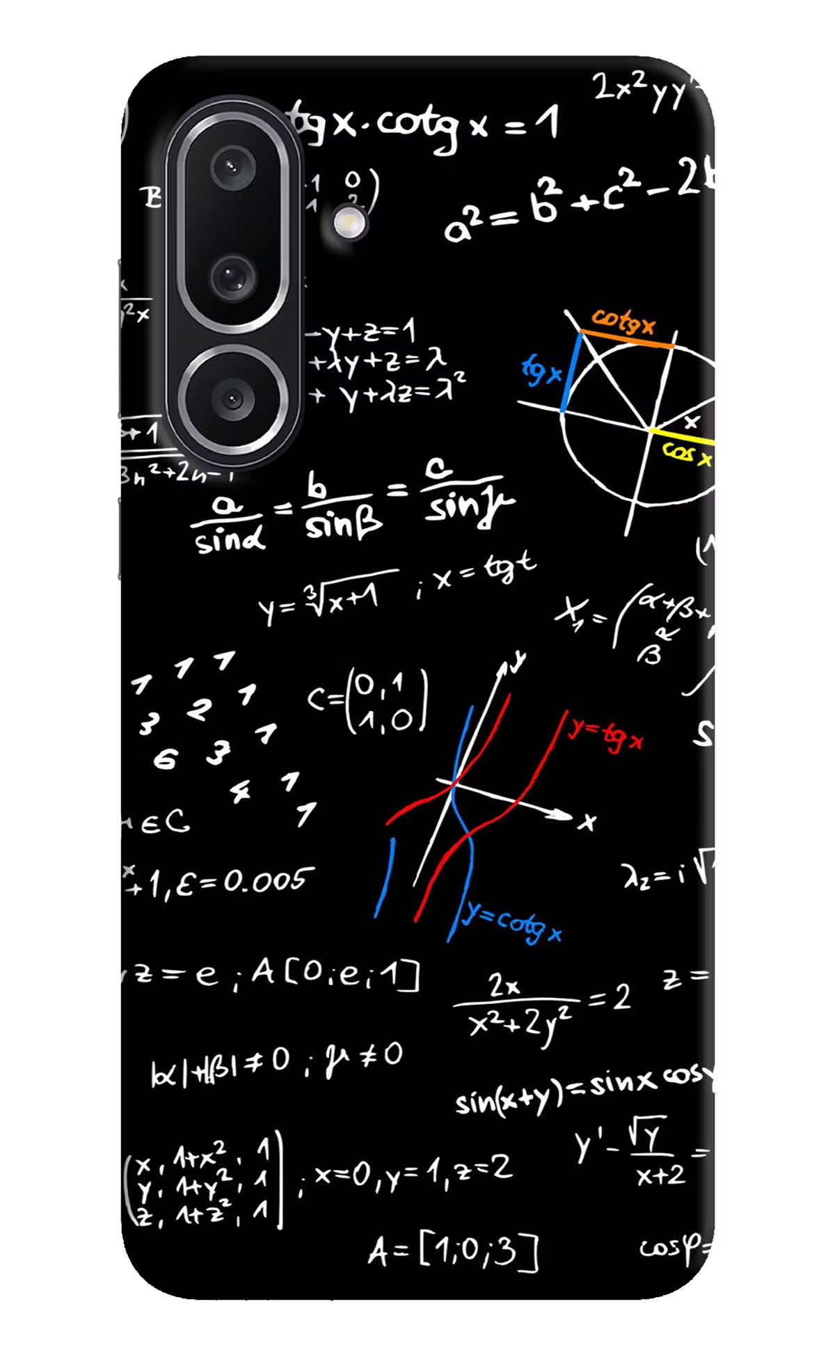 Mathematics Formula Samsung M56 5G Hard Case Back Cover by Casekaro