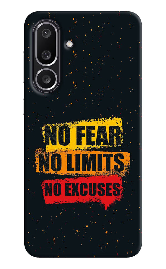 No Fear No Limits No Excuse Samsung M56 5G Hard Case Back Cover by Casekaro