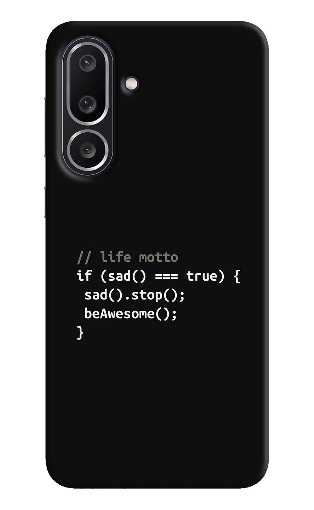 Life Motto Code Samsung M56 5G Hard Case Back Cover by Casekaro