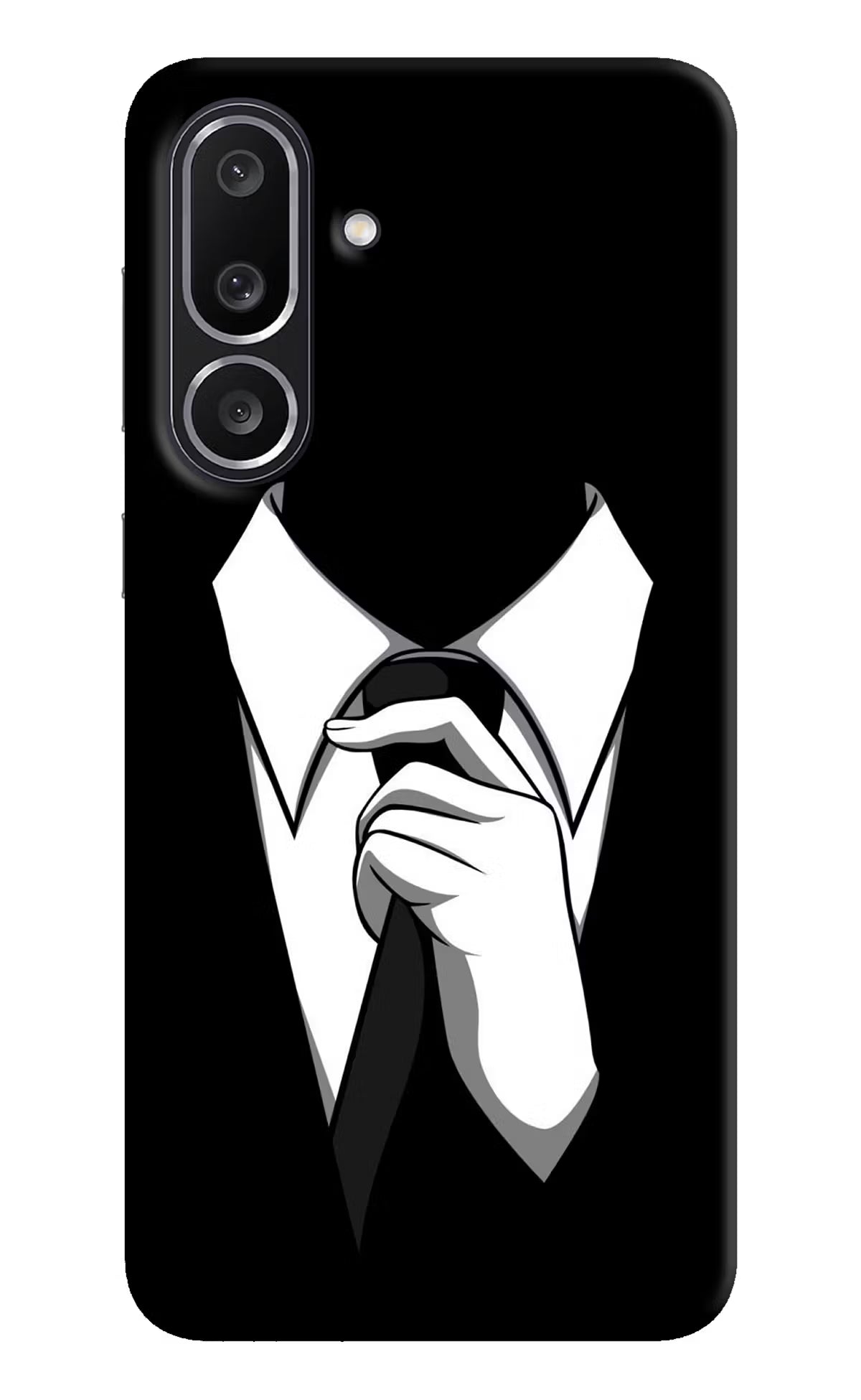 Black Tie Samsung M56 5G Hard Case Back Cover by Casekaro
