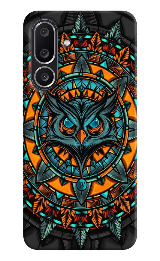 Angry Owl Art Samsung M56 5G Hard Case Back Cover by Casekaro