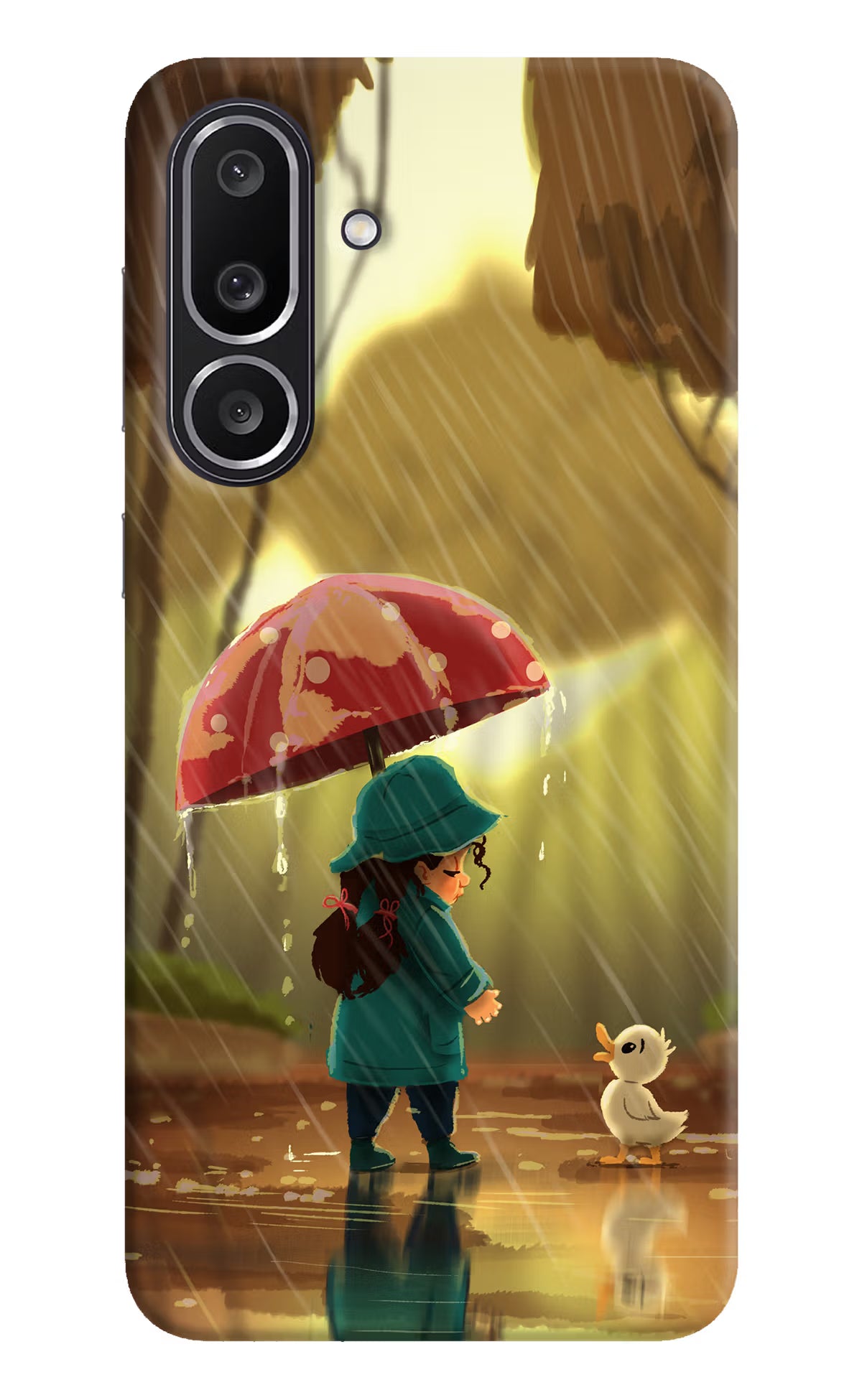 Rainy Day Samsung M56 5G Hard Case Back Cover by Casekaro