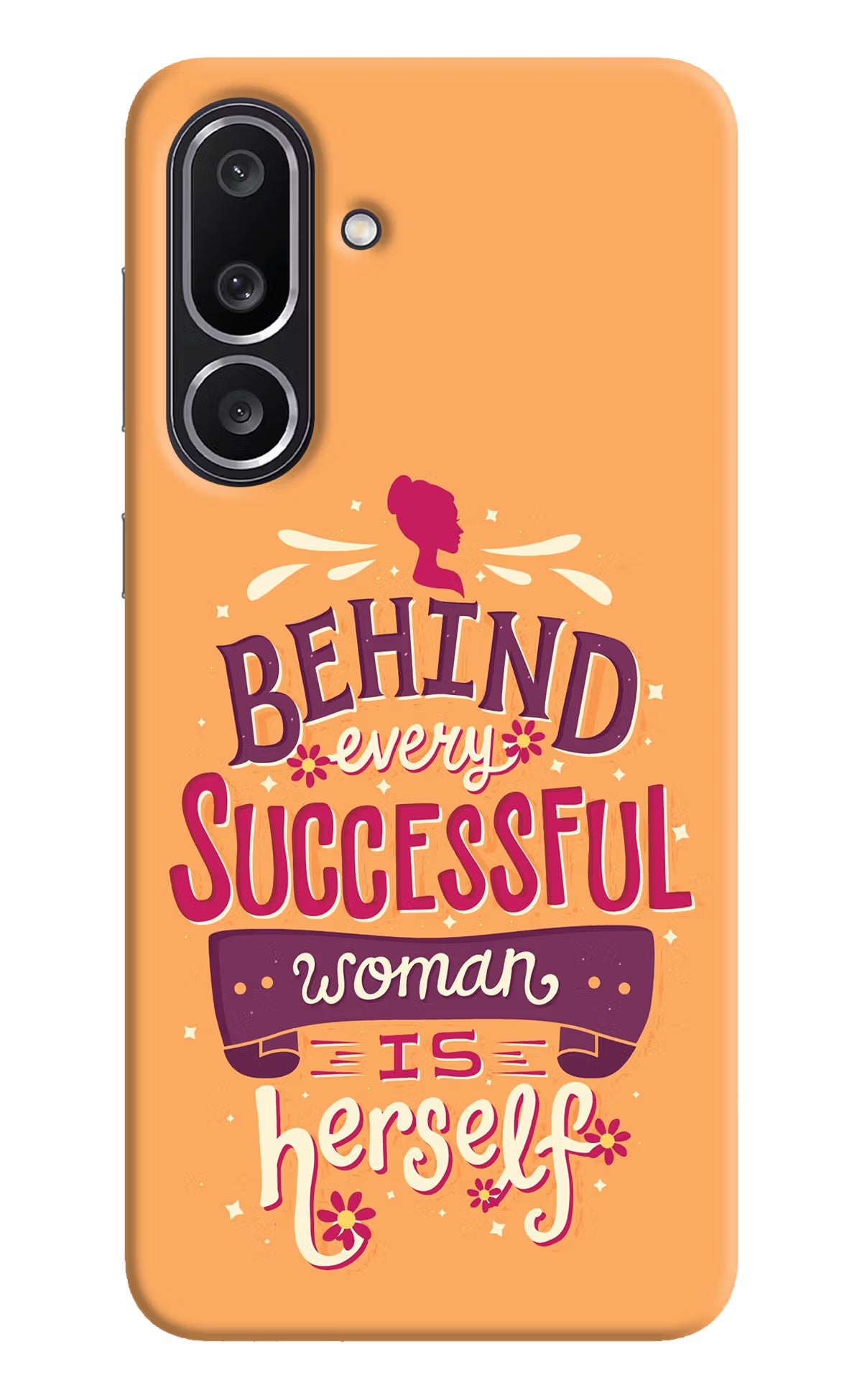 Behind Every Successful Woman There Is Herself Samsung M56 5G Hard Case Back Cover by Casekaro