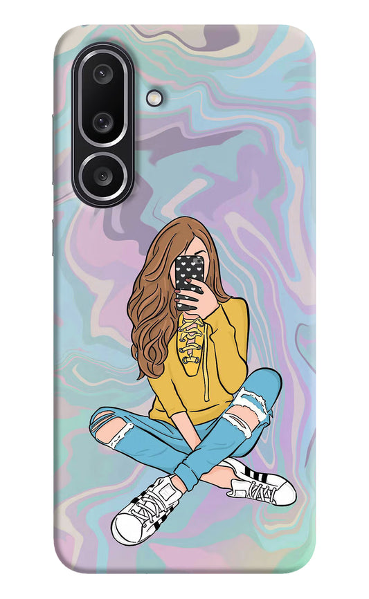 Selfie Girl Samsung M56 5G Hard Case Back Cover by Casekaro