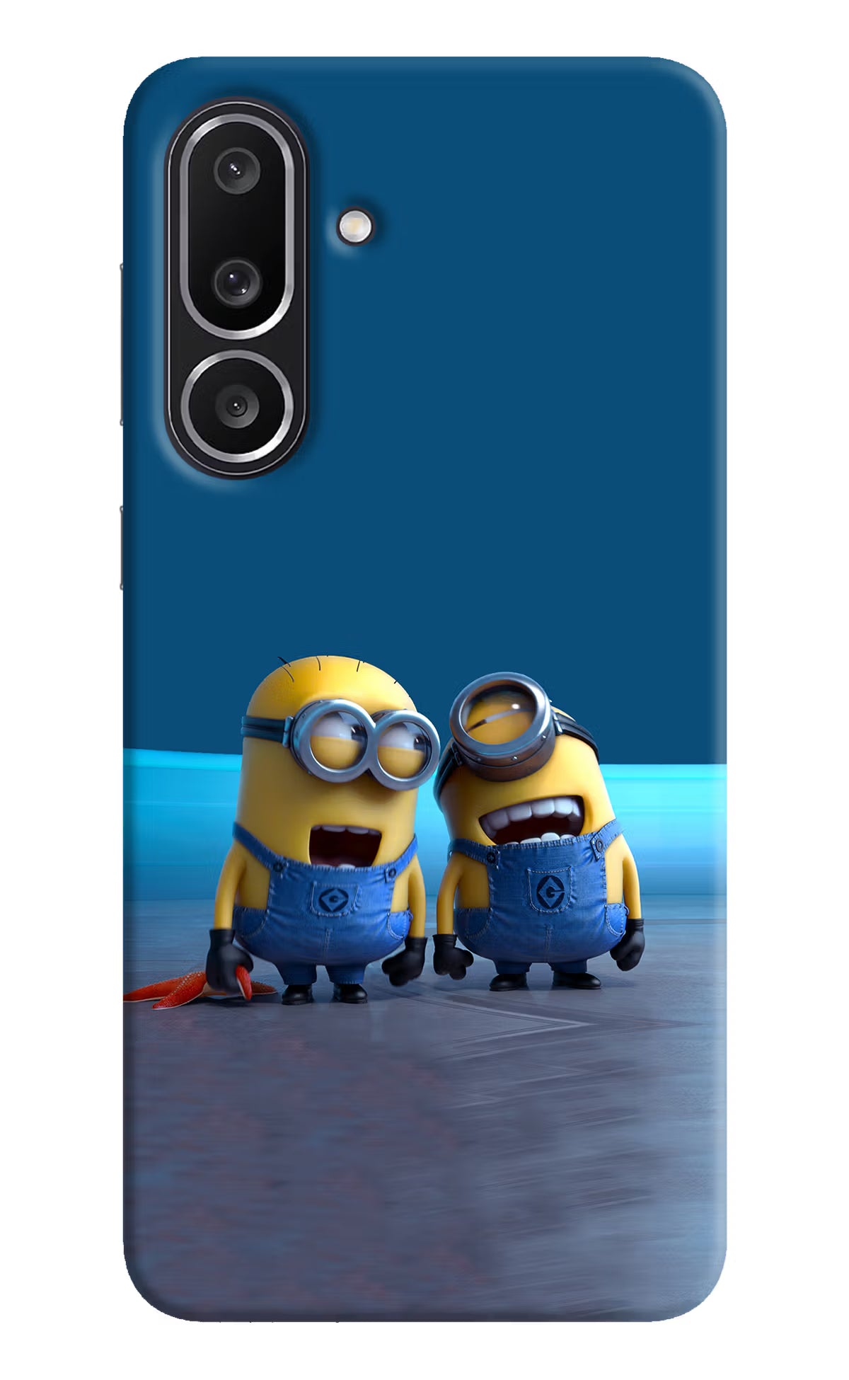 Minion Laughing Samsung M56 5G Hard Case Back Cover by Casekaro